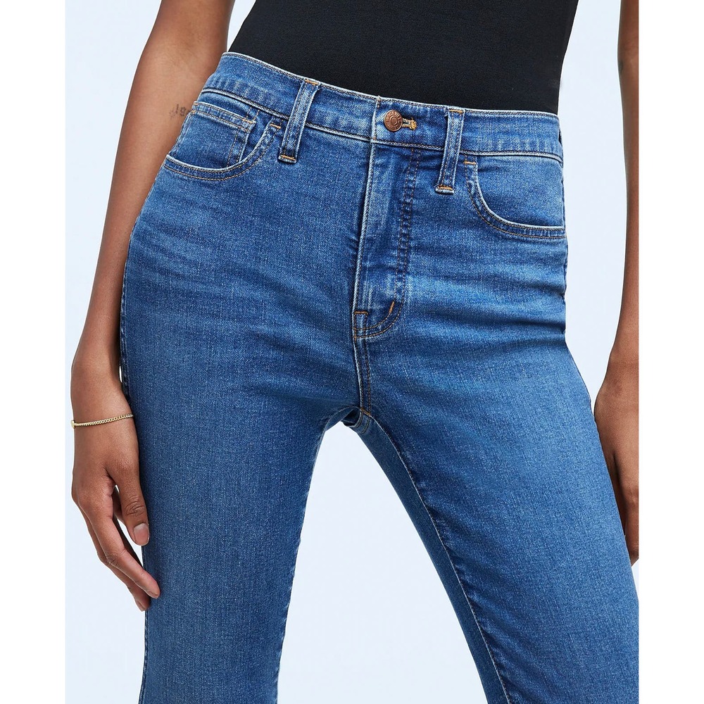 MADEWELL Faulkner Wash Blue 10" High-Rise Skinny Jeans NWT Size 29T - Picture 5 of 9
